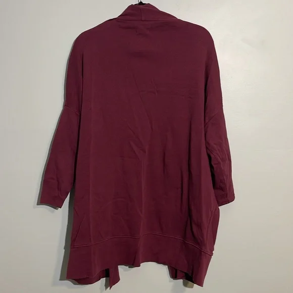 Pact Airplane Organic Cotton Open Front Cardigan Women’s M/L Oversized Pockets - Picture 5 of 8